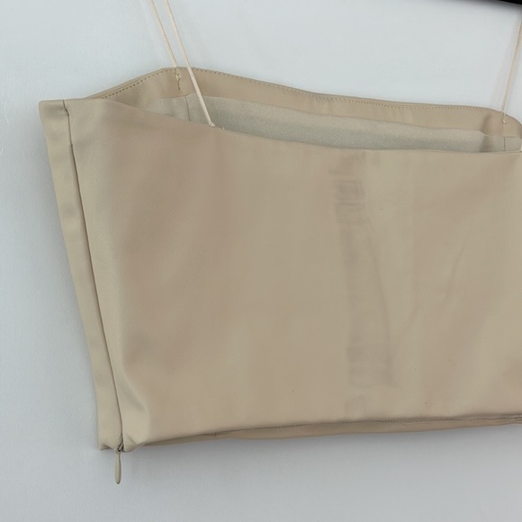 ZARA | FAUX LEATHER CROP TOP - Picture 7 of 7